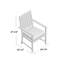Croquet Patio Dining Armchair with Cushions-63310351-70085680-70085726