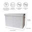 Coffre de rangement en tissu recyclé avec 3 pousses-102717131