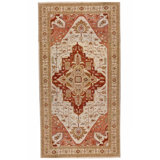 Hand Knotted Wool Area Rug in Cream And Gold