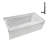 Streamline 60 in. x 30 in. Acrylic Left-Hand Drain Alcove Bathtub in Glossy White With External Drain-101699501