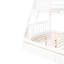 Lit superposé blanc avec escalier de rangement - Mobilier de chambre à coucher fonctionnel et escalier. Fabrication en bois de pin massif. Maximisez l'espace. Polyvalent, peut être converti. Barrière de sécurité sécuritaire et main courante. Non