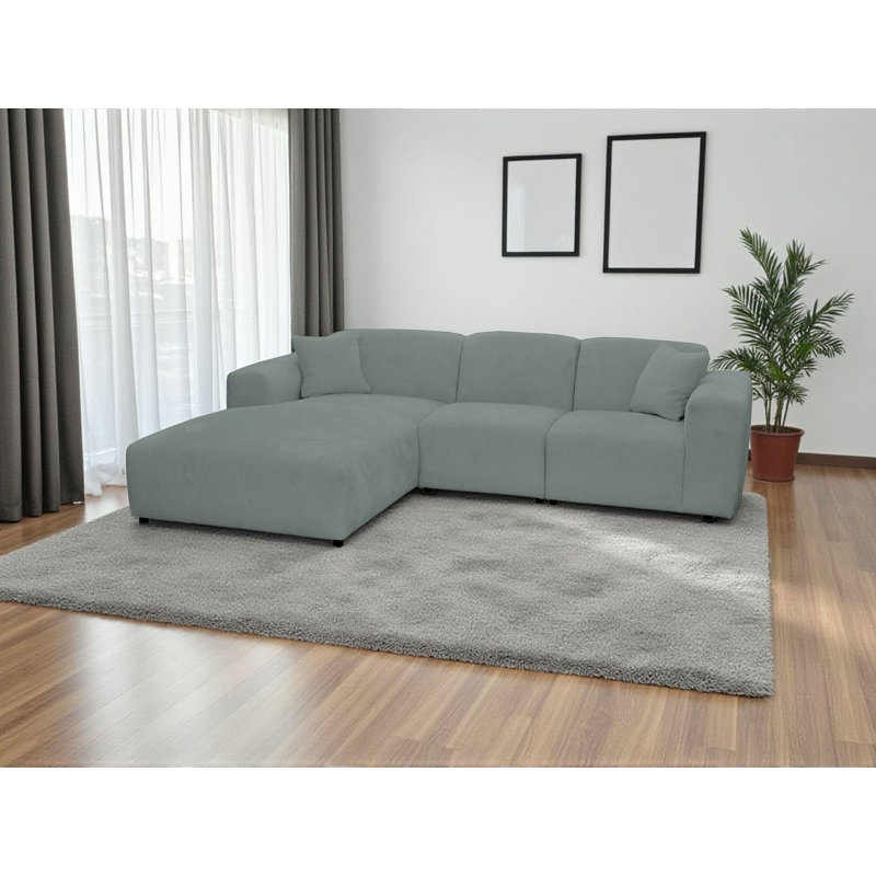 4 Seater Corner Sofa , Left Hand Facing, Teal