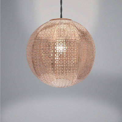 Nouveau Cadiz 29cm H Metal Round Lamp Shade ( Clip On )