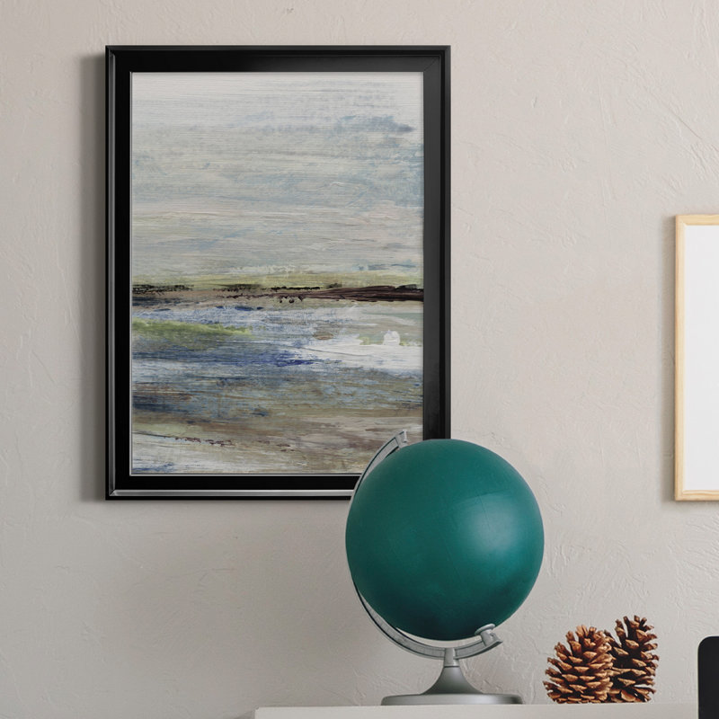 Wetlands II - Peinture sur toile encadrée, H 30,5 po x l 42,5 po x P 1,5 po, Cadre noir