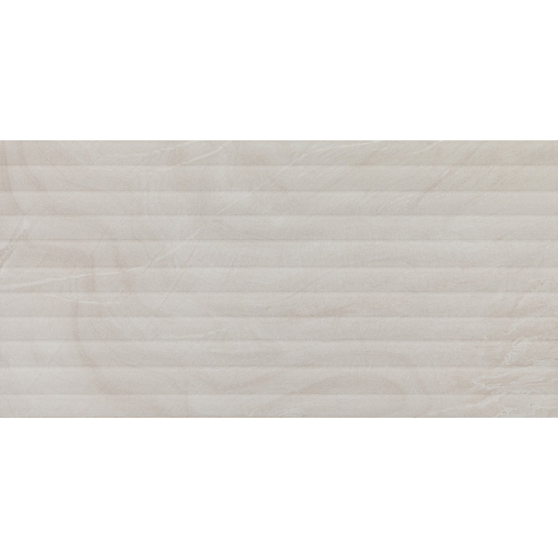 Daltile Bryne 12 x 24 Fluted Ceramic Wall Tile (8 PC Per Carton) (15.56 SQFT Per Carton), Mist