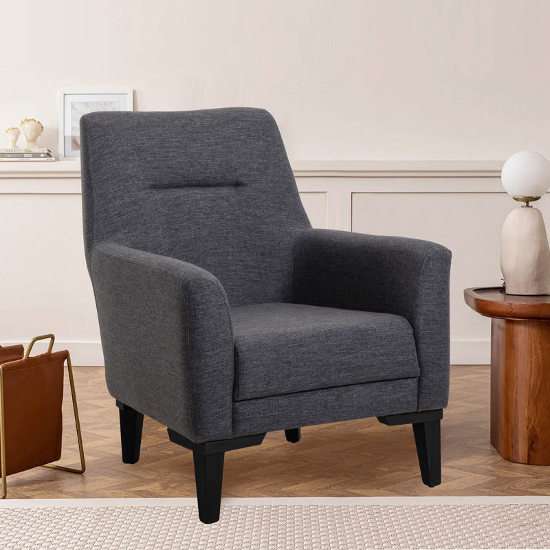 Sky Upholstered Side Chair, Black, Black