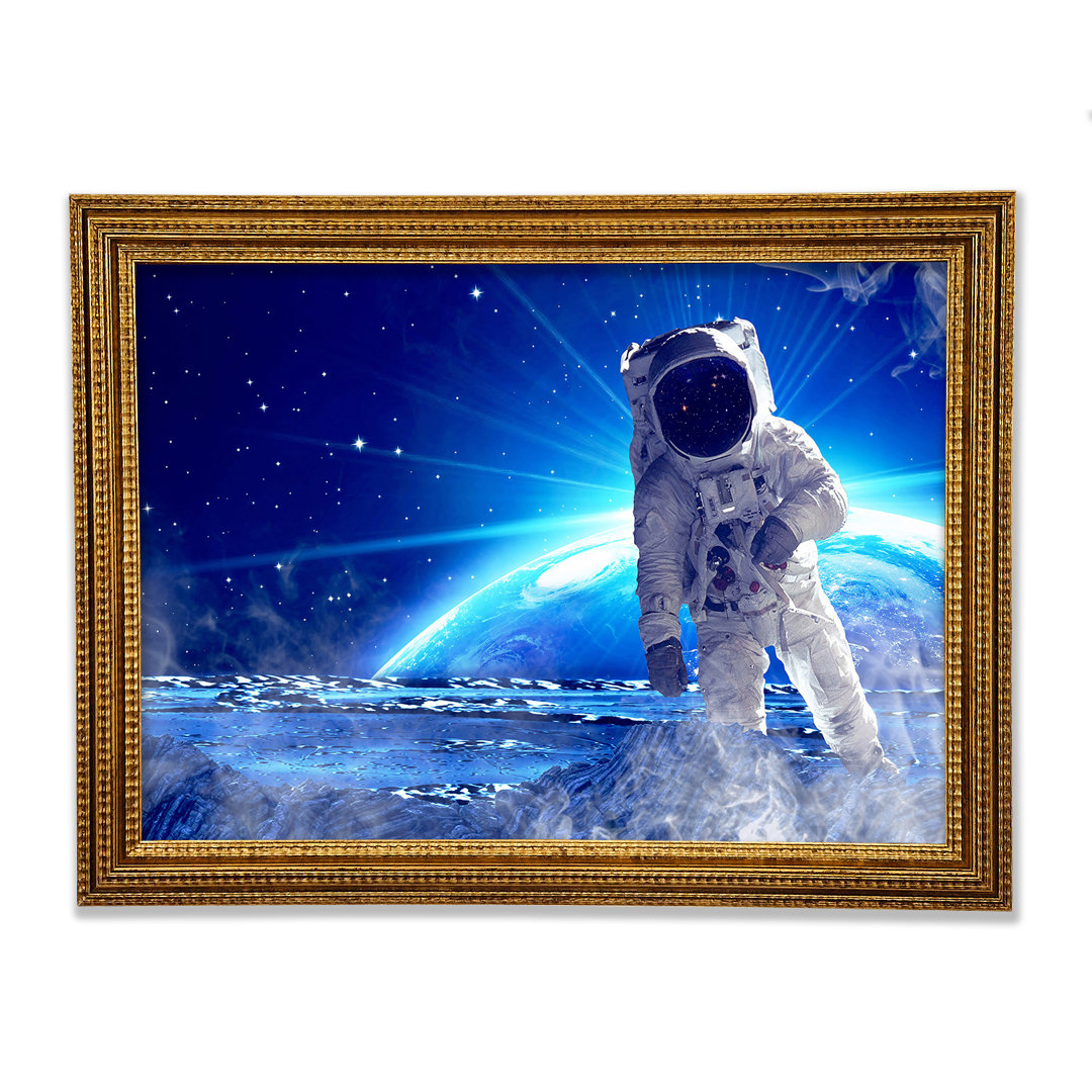 Astronaut Above - Einzelner Bilderrahmen Kunstdrucke