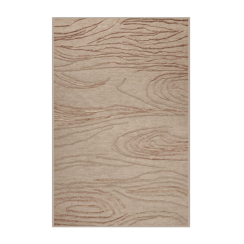 Tapis beige lavable à la machine, Tapis de couloir 2 pi x 4 pi