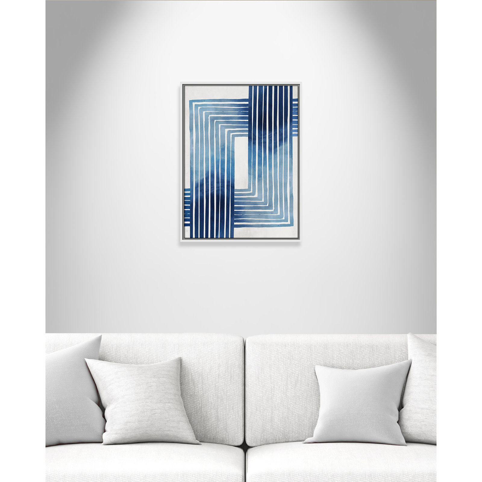 In Unison by Eva Watts - Painting Print, White Framed Canvas, 25.5" H x 19.5" W x 2" D