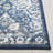 Wilmary Orlando Felt/Velvet/Laminated Film Machine Washable Southwestern Rug in Blue/Beige-427416182