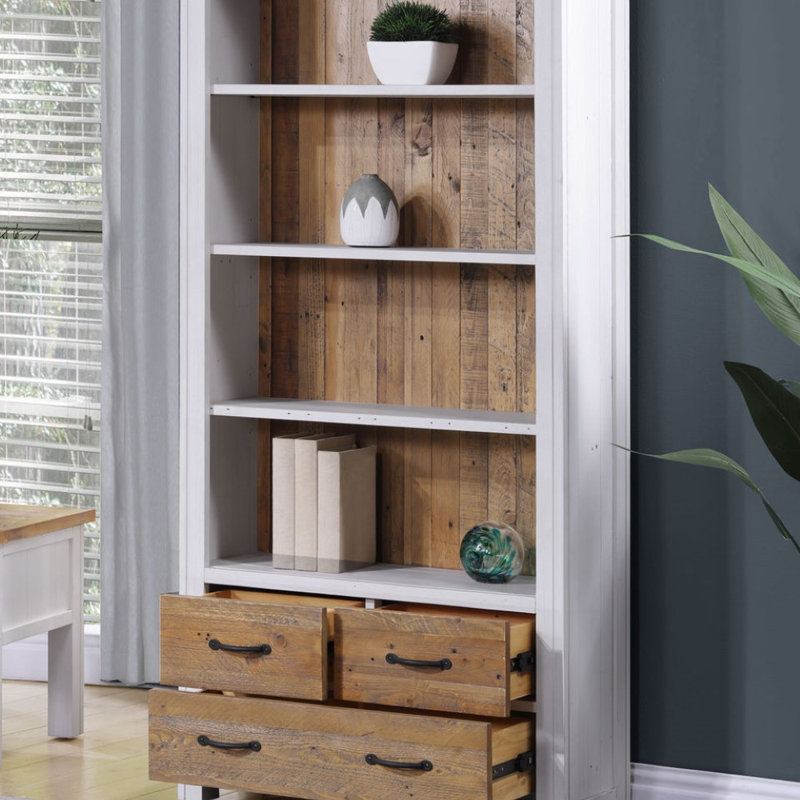Anberlin 180cm H x 90cm W Solid Wood Bookcase