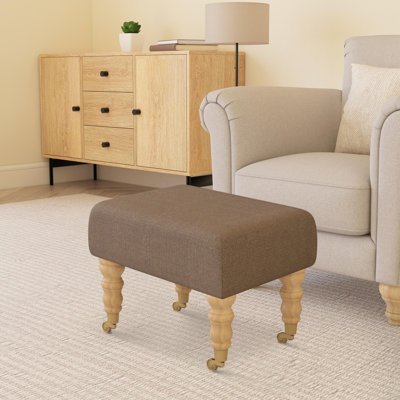 Autryville Wood Caster Leg - Fabric