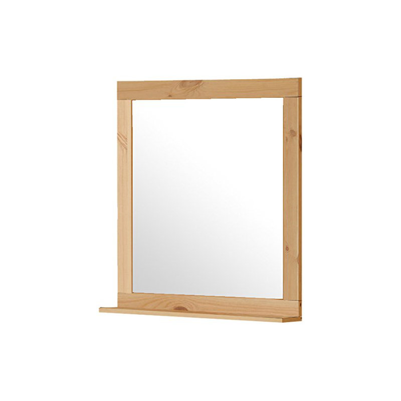 Mease Wood Flat Wall Mirror