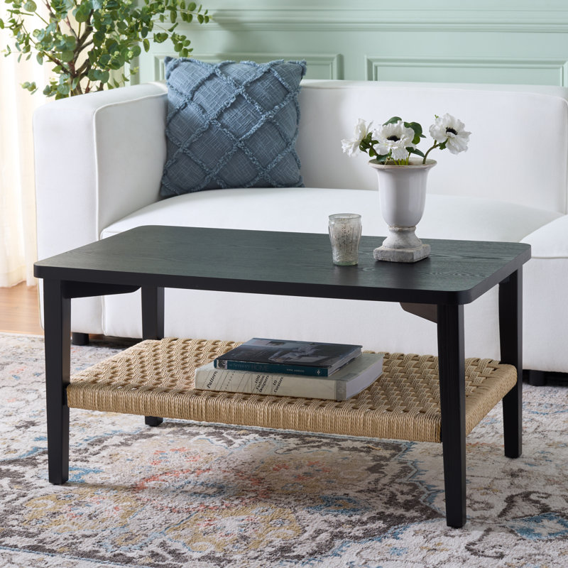 Table basse à 1 tablette Dino, Noir