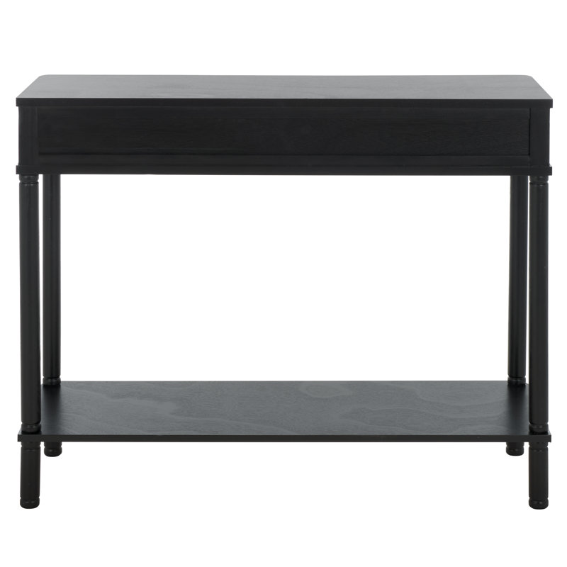 Console 2 tiroirs Remo, Noir mat