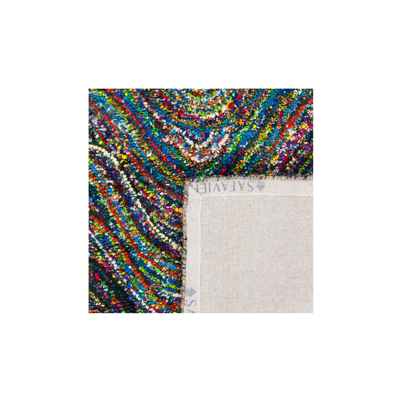 Tapis abstrait en coton touffeté à la main Anaheim, Rectangle 4 pi x 6 pi
