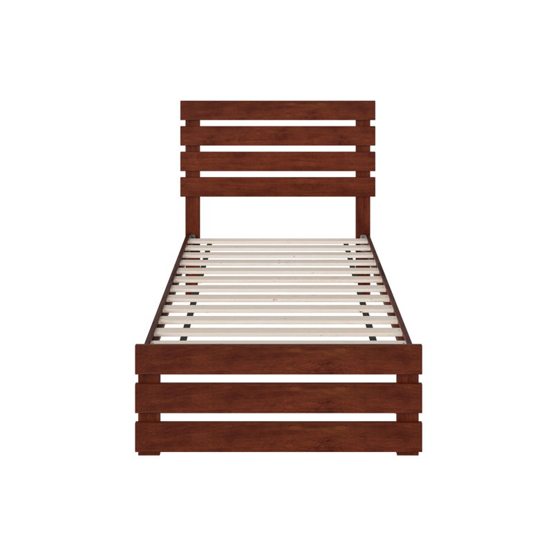 Jaqson Slat Bed, Walnut, Twin