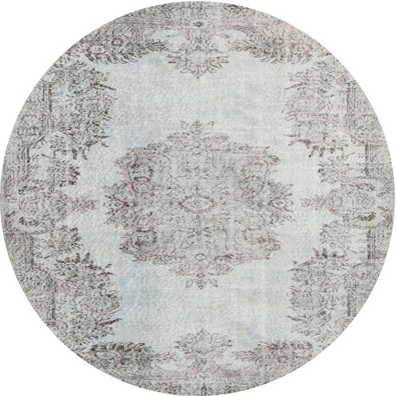 Cittlaly Oriental Indoor Rug, Round 8'