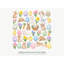 Easter Bunny Wall Decals, Set of 43 Peel and Stick Nursery Wall Stickers, Satin Finish Removable Kids Room Wall Art, 20"W x 20"H (50 x 50 cm)-741836030