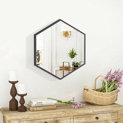 Anjail Metal Flat Wall Mirror