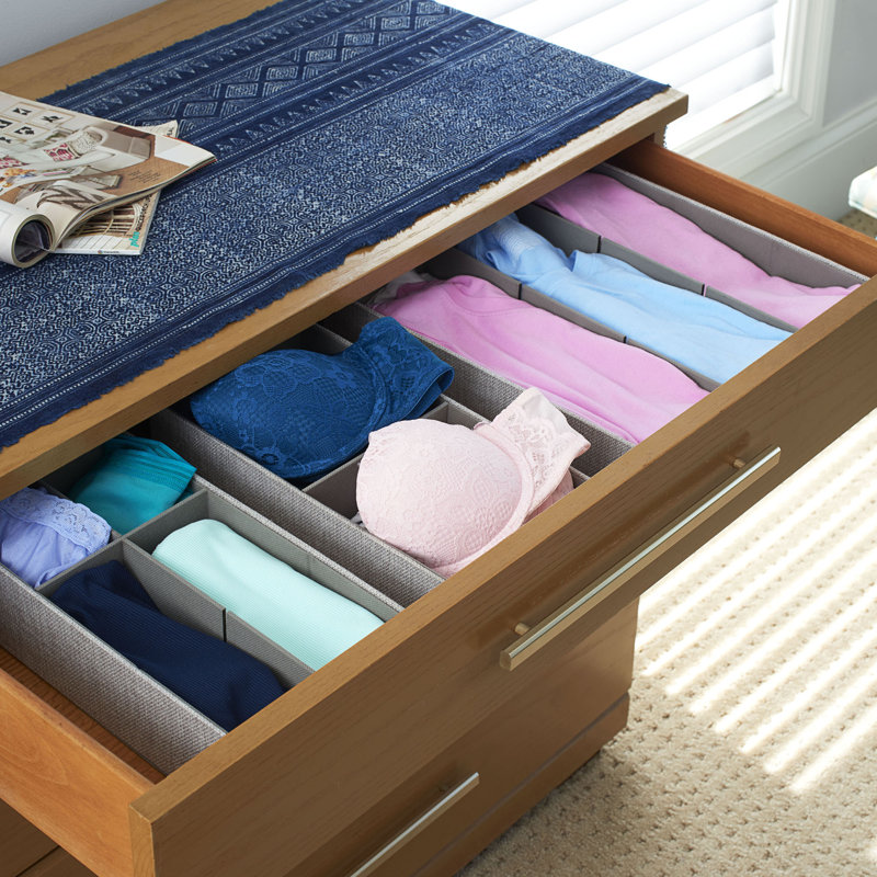 Ensemble de rangement Kinney H 3 po x l 12,6 po x P 12,6 po, gris