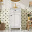 Meuble-lavabo simple 18 po avec comptoir en céramique