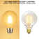 Dimmable LED G25 Vintage Light Bulb, 4.5W (60W Eqv.), Medium E26 Base, 2700K Soft White