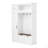 3-in-1 Hall Tree with Overhead Storage Cabinet, 3 Adjustable Side Shelves, 4 Heavy-Duty Hooks, 2 Spacious Drawers, Grooved Back Panel Design, Contrasting Seat Bench, Multifunctional Entryway Organizer