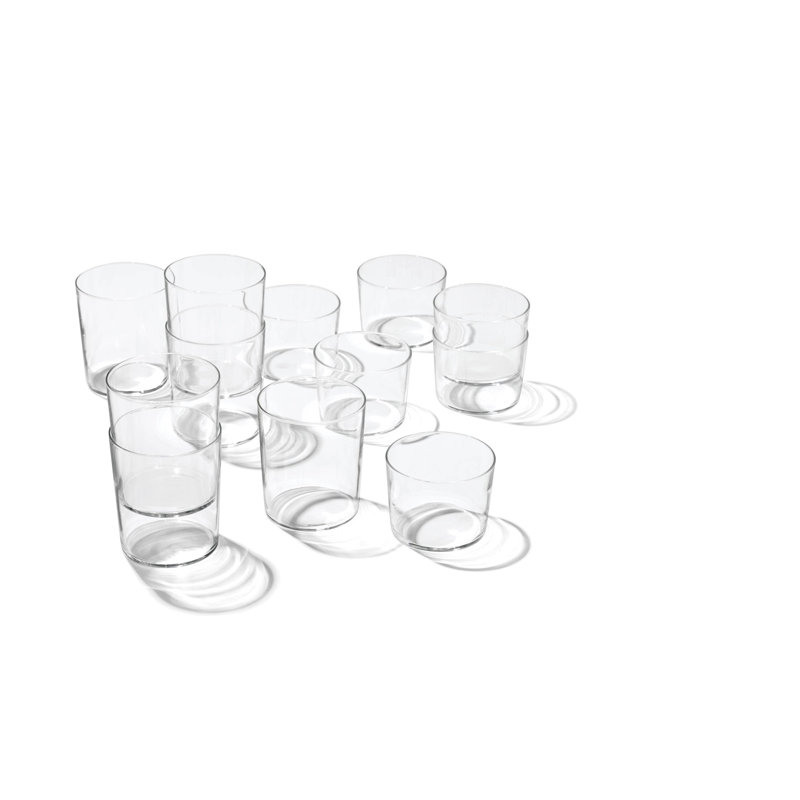 Stackables Clear Drinkware, Set of 12, Clear