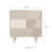 Modern Cream-Style Porch Cabinet Accent Cabinet