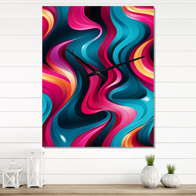 Retro Waves I - Modern Wall Clocks
