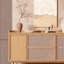 Buffet décoratif en bois massif de style Wabi Sabi-986020898
