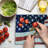 Ambesonne American Flag Cutting Board Large Size Bald Eagle Multicolor