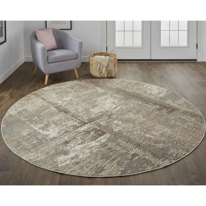 Tapis ivoire Roby, Rond 7 pi 9 po