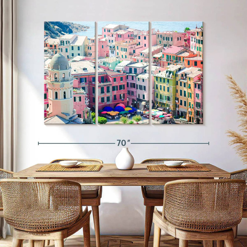 Gillard Vernazza Old Village, H 42 po x l 65 po