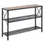 Console étroite avec structure en métal pour un rangement peu encombrant