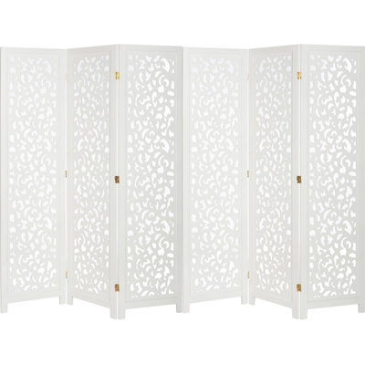 Aesa 67'' H Solid Wood Folding Room Divider