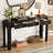 Rustic Console Table with Curved Corners for Safety-525677792