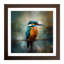 Kingfisher Impressionism Framed Print-718260214