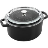 Cast Iron 4.02-Qt Round Cocotte With Glass Lid