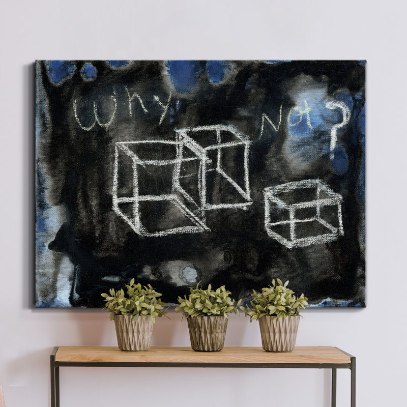 " Cubist Question ", 24" H x 32" W x 1" D