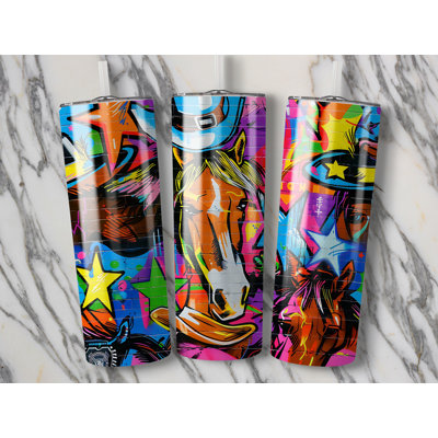 Choose Handmade Tumblers 591 mL Vacuum Insulated Stainless Steel (18/8) Travel Tumbler with Straw