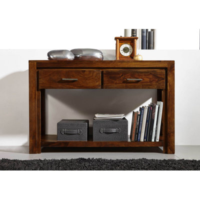 Metro Life 118cm Solid Wood Console Table