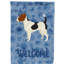 Caniche en polyester à 2 côtés 40 x 28 po standard welcome drapeau maison-957493111