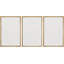 Paysage minimaliste «chaîne de montagnes minimaliste, paysage abstrait, œuvre d'art neutre, art mural encadré 3 pièces - impression numérique sur toile giclée»-90847522-119405878