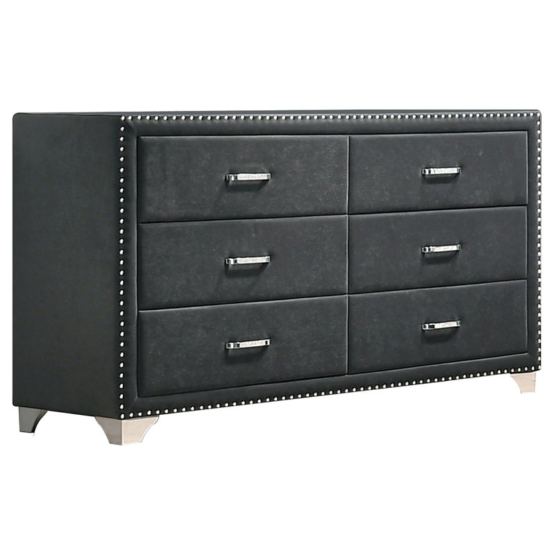 Commode 6 tiroirs Kennedy, Gris