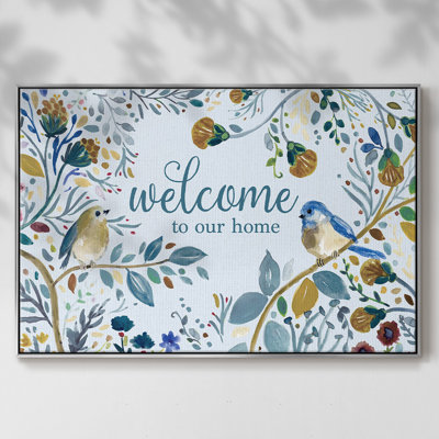 Welcome to our home, reproduction d'art sur toile