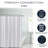 French Connection Striped 13 Piece Shower Curtain Set + Hooks