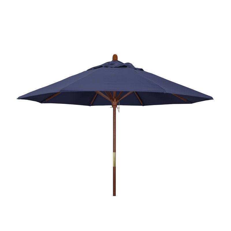 Manford 108'' Market Umbrella, Navy Blue- Olefin