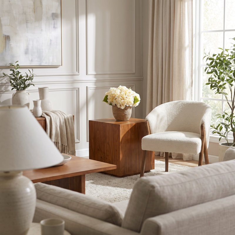 Fall Hydrangea Floral Arrangement, Cream